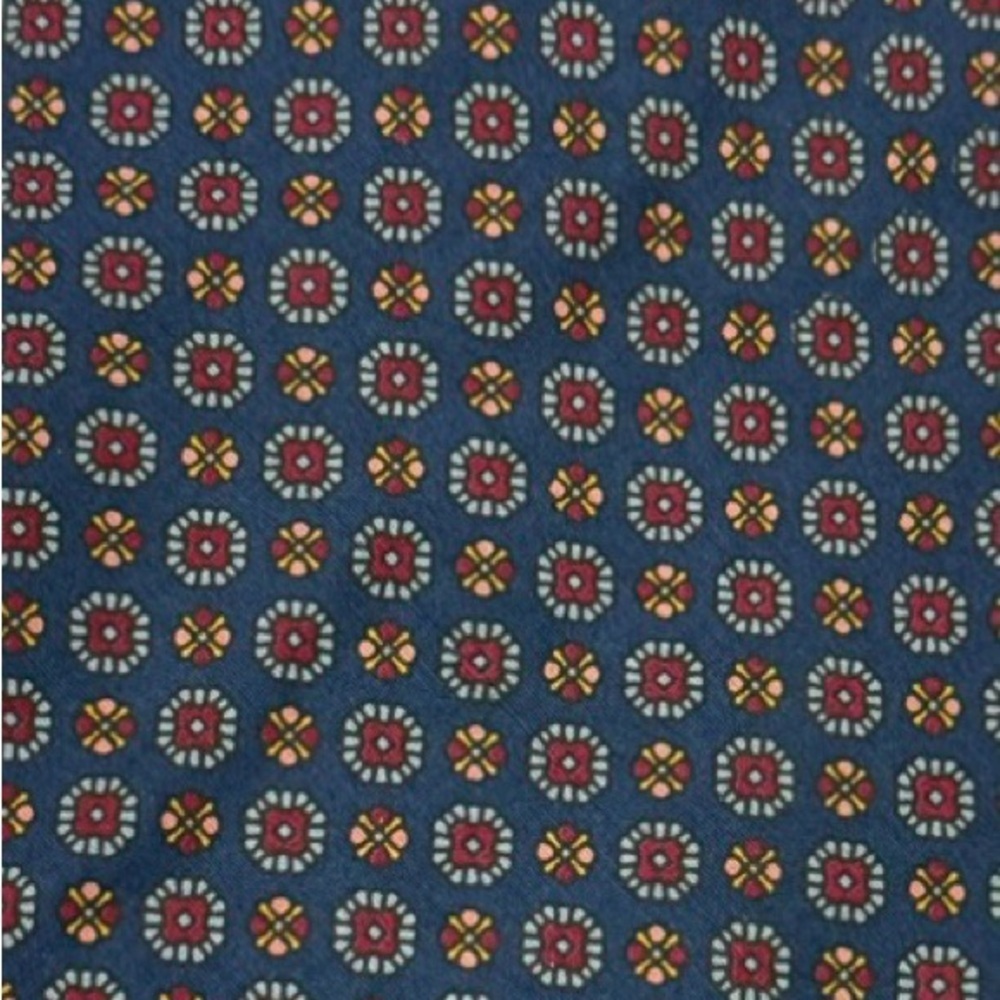 Dolce & Gabbana Silk Tie Medallion Blue Red Designer Italy